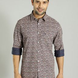 Indian Terrain Floral Printed Slim Fit Casual Shirt-image-93