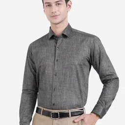 JB STUDIO Men Grey Slim Fit Formal Shirt-image-26
