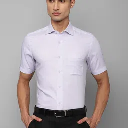 Louis Philippe Textured Pure Cotton Formal Shirt-image-52