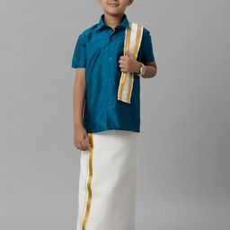 Ramraj Boys Shirt With Veshti And Angavastram-picture-53
