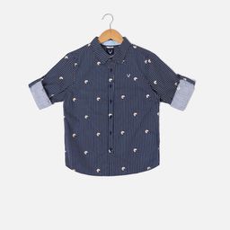 Allen Solly Junior Boys Slim Fit Printed Pure Cotton Casual Shirt-picture-6