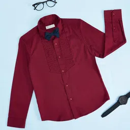 Pantaloons Junior Boys Cotton Shirt With Bow-image-26