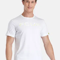 FCUK Derrick Typography Printed Moisture Wicking Crew Neck Cotton T-shirt-image-13