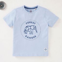 Ed-a-Mamma Boys Typography Printed Round Neck Short Sleeves Cotton T-shirt-image-94