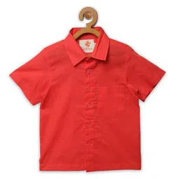 charkhee Boys Red Comfort Casual Shirt-picture-7