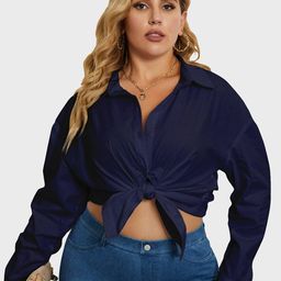 BUY NEW TREND Plus Size Comfort Spread Collar Casual Shirt-image-41