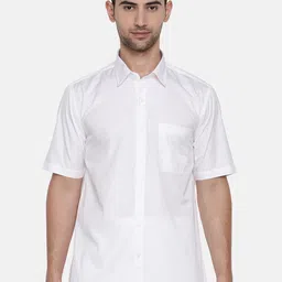 Ramraj Spread Collar Regular Fit Pure Cotton Formal Shirt-image-37