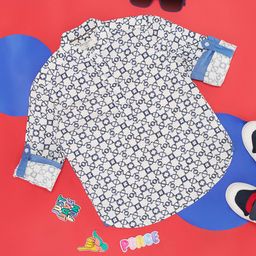 Pantaloons Junior Boys Geometric Printed Pure Cotton Casual Shirt-32