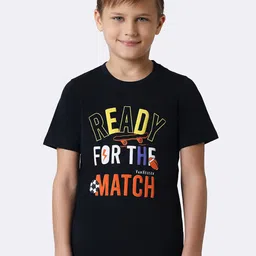 Van Heusen Boys Typography Printed Pure Cotton T-shirt-image-69