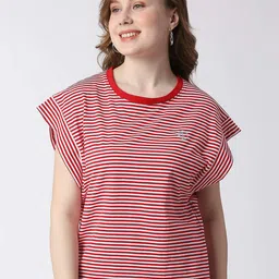 Pepe Jeans Striped Extended Sleeves Cotton T-shirt-picture-6