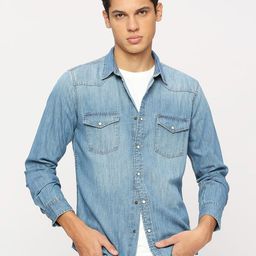Pepe Jeans Spread Collar Pure Cotton Casual Shirt-image-17