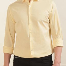 HACKETT LONDON Spread Collar Cotton Formal Shirt-image-55