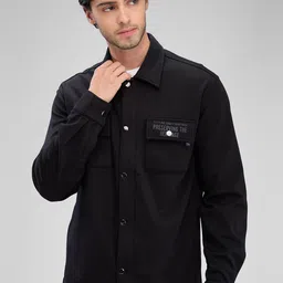 SPYKAR Men Solid Pocket Detailing Slim Fit Casual Shirt-image-27