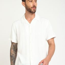 GUESS Cuban Collar Casual Shirt-image-23