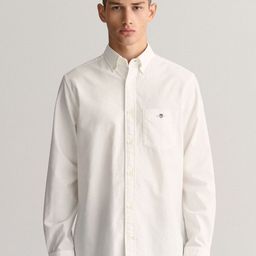 GANT Men Button-Down Collar Solid Cotton Casual Shirt-image-87