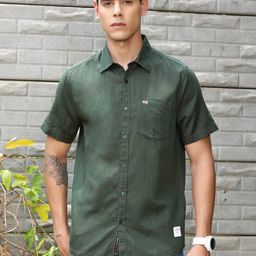 Thomas Scott Men Classic Slim Fit Cotton Linen Faded Opaque Casual Shirt-image-49