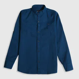 CAVIO Boys Mandarin Collar Standard Cotton Opaque Casual Shirt-image-76