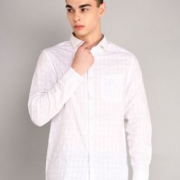 TIM PARIS Standard Tartan Checked Pure Cotton Casual Shirt-image-80