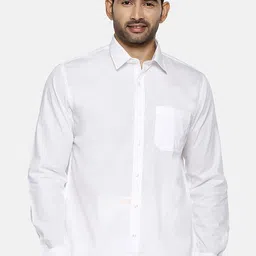 Ramraj Pure Cotton Long Sleeves Opaque Casual Shirt-image-16