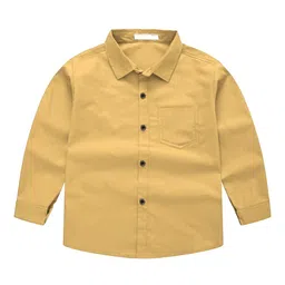 BAESD Boys Comfort Spread Collar Cotton Opaque Casual Shirt-image-75