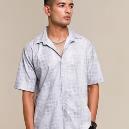 HONNETE Men Comfort Cotton Printed Opaque Casual Shirt-picture-7