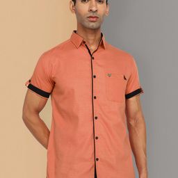 Kuons Avenue Smart Slim Fit Cotton Linen Casual Shirt-image-38