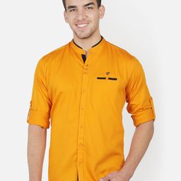 Kuons Avenue Smart Slim Fit Opaque Cotton Linen Casual Shirt-image-47