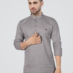 Jb Just BLACK Classic Slim Fit Band Collar Long Sleeves Casual Shirt-image-105