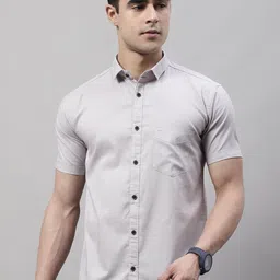Majestic Man Classic Spread Collar Pure Cotton Slim Fit Casual Shirt-picture-32