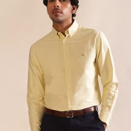 Andamen Premium Slim Fit Button-Down Collar Cotton Formal Shirt-image-77