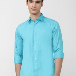 Peter England Casuals Slim Fit Opaque Pure Cotton Casual Shirt-picture-4