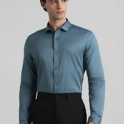 Jack & Jones Slim Fit Opaque Pure Cotton Casual Shirt-image-66