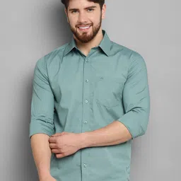 Allen Cooper Slim Fit Cotton Casual Shirt-image-75