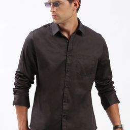 SHOWOFF Standard Slim Fit Opaque Cotton Casual Shirt-image-31