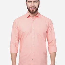 JADE BLUE Slim Fit Cotton Casual Shirt-image-80