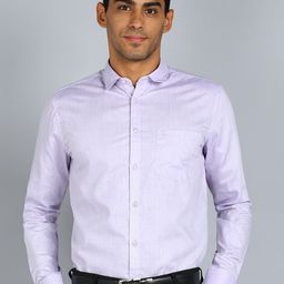 Sam and Jack Smart Spread Collar Chambray Formal Shirt-image-58