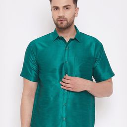 VASTRAMAY Premium Spread Collar Casual Shirt-image-62