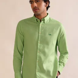 Andamen Premium Dobby Full Sleeves Regular Fit Cotton Shirt-image-30
