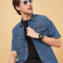 YU by Pantaloons Spread Collar Cotton Casual Shirt-image-50
