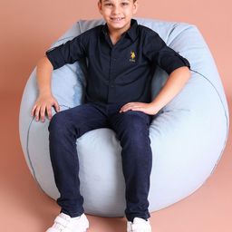 U S Polo Assn Boys Navy Blue Casual Shirt-image-38