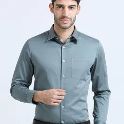 THE FORMAL CLUB Spread Collar Long Sleeves Cotton Formal Shirt-picture-36