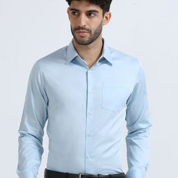 THE FORMAL CLUB Spread Collar Long Sleeves Cotton Formal Shirt-image-96