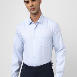 Peter England Elite Slim Fit Micro Ditsy Printed Pure Cotton Formal Shirt-image-27