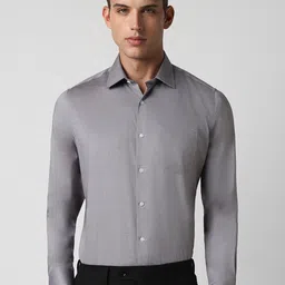 Van Heusen Textured Pure Cotton Formal Shirt-image-35