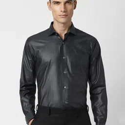 Van Heusen Abstract Printed Opaque Cotton Formal Shirt-image-7