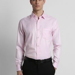 Peter England Elite Spread Collar Pure Cotton Formal Shirt-picture-29