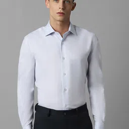 Louis Philippe Self Design Pure Cotton Formal Shirt-picture-0