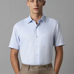 Louis Philippe Textured Pure Cotton Formal Shirt-picture-52