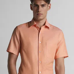 Louis Philippe Classic Textured Cotton Formal Shirt-image-43