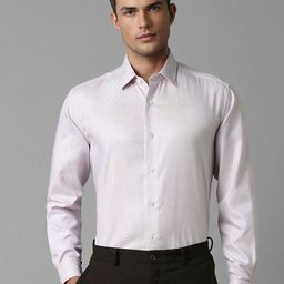 Luxure by Louis Philippe Men Solid Spread Collar Formal Shirt-picture-43